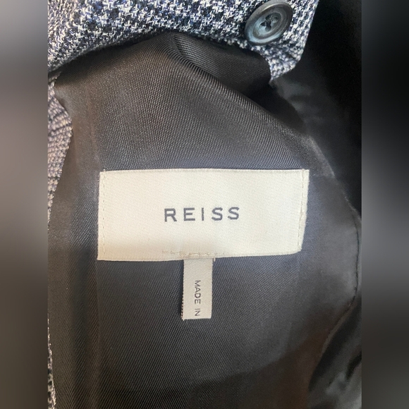 Reiss Glen Plaid Slim Fit Blazer Size 36R - Picture 9 of 12